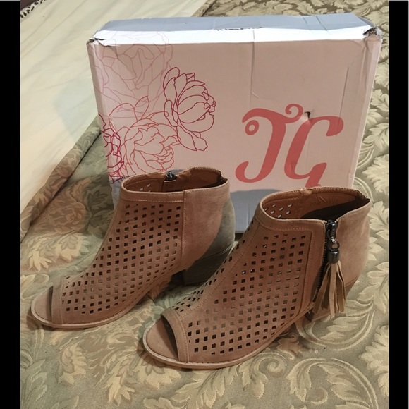 women's open toe ankle boots